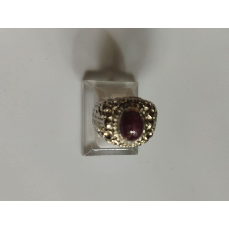 Cincin Batu Akik Ruby Daging (n)