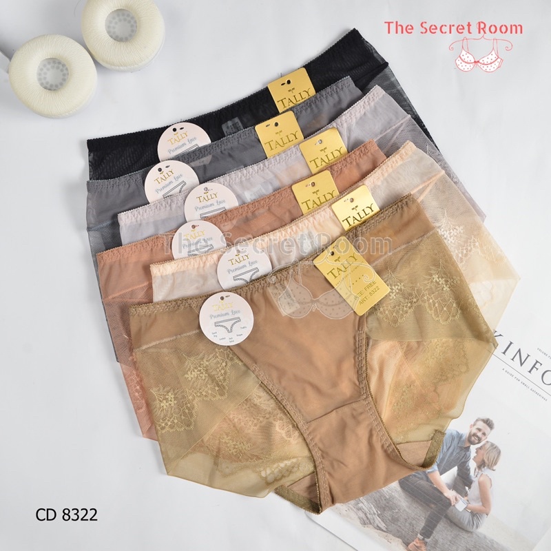 TALLY CD CELANA DALAM RENDA 8322 I FREE SIZE I FIT XL I BAHAN KATUN RENDA ANTI GATAL