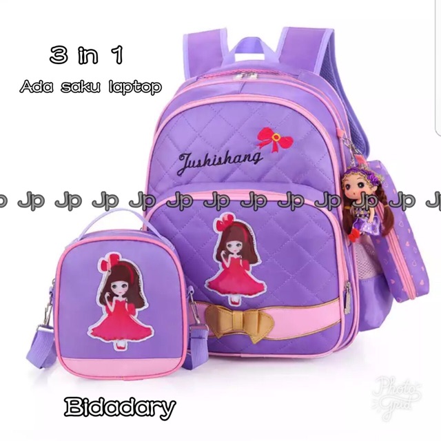 Ransel anak Tas sekolah anak Ransel bidadari 3in1 tas anak bidadari murah Ransel anak 3in1 murah