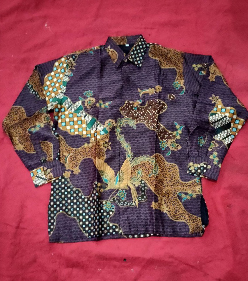 Kemeja Batik Pria Semi Sutra Silky Premium Puring Istimewa