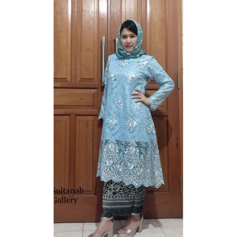 Abaya Tile Bordir Premium Set