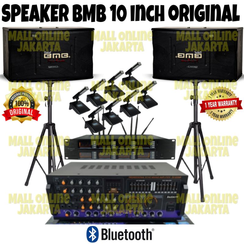 Paket sound Bmb 10 inch Mic wireless conference 8 microphone