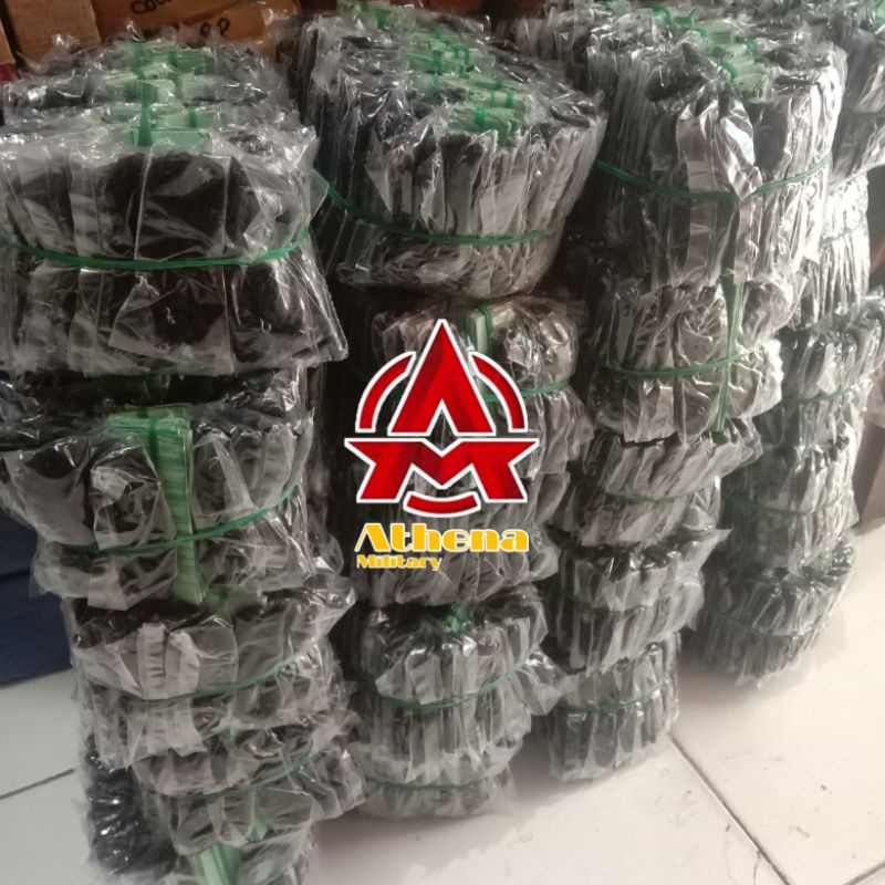 Karet Kaki Hitam-Tali Komando PDL-Karet Gelang-Karet Kaki Celana PDL-Kaos Kaki-Sepatu