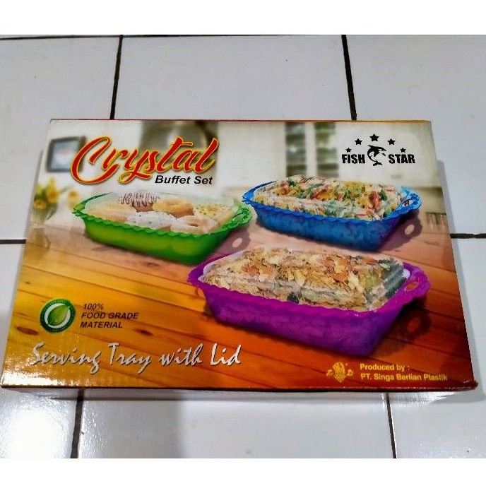 Tempat Wadah Sayur Prasmanan Buffet Set Crystal