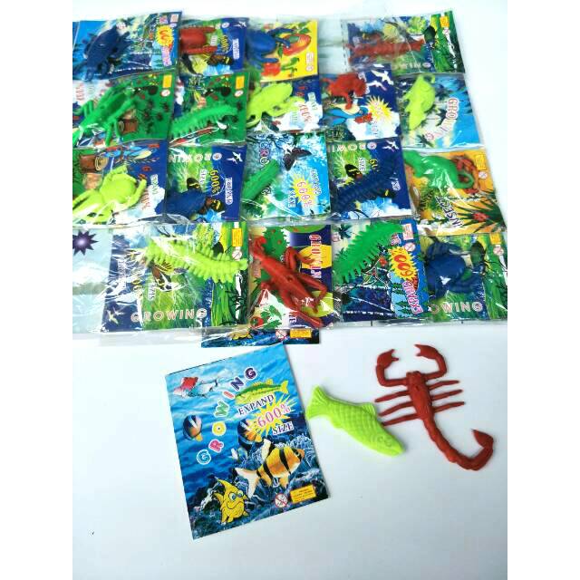 Mainan Waterbeads Binatang Rendam Bisa Membesar 600% Growing Animal Orbizz Orbeez Mainan Unik Iseng Lucu Murah