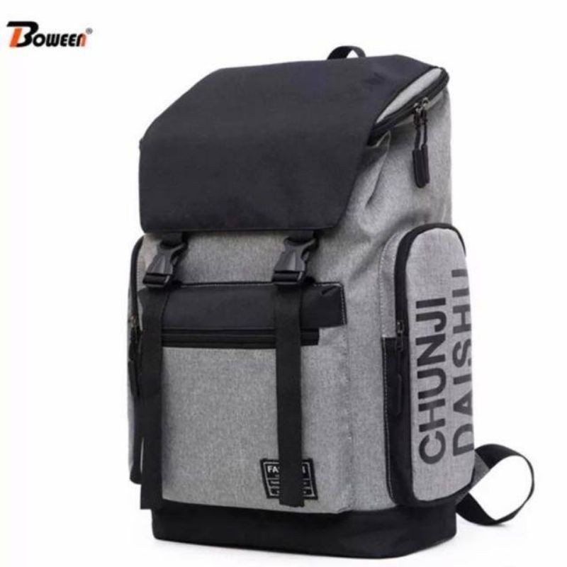 TAS RANSEL PRIA JUNJIE DISTRO GTB BANDUNG BACKPACK SEKOLAH TAS KULIAH TAS KERJA KAPASITAS BESAR ( BISA COD )