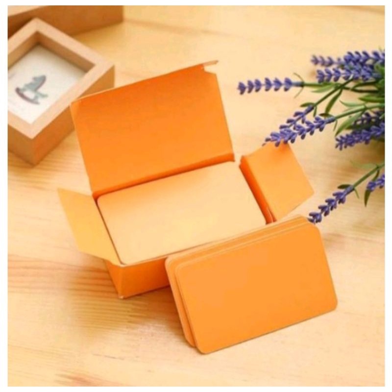 

BLANK CARD ORANGE ISI 50 PCS