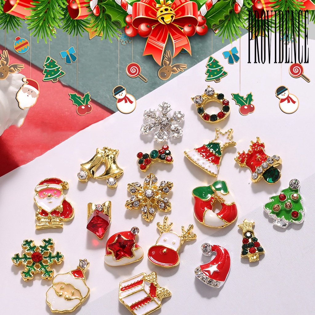 Providence Hiasan Kuku DIY Bentuk Pohon Natal Untuk Nail Art