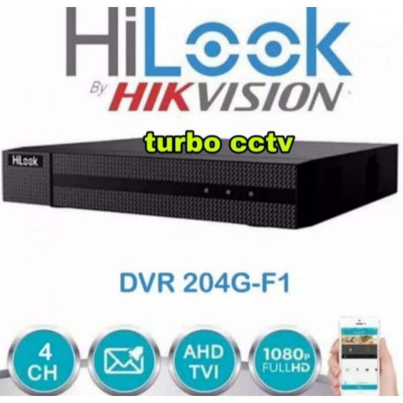 DVR HILOOK 4CH - 4 CHANNEL 1080P DVR-204G-F1 BY HIKVISION BERGARANSI BOS