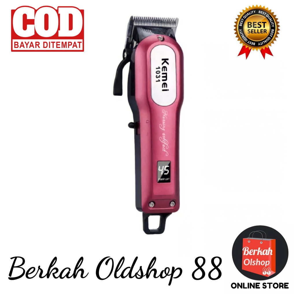 Berkah Oldshop 88 - Alat Mesin Cukur Rambut Original Kemei KM-1031 / Alat Cukur Rambut Elektrik / Mesin Cukur Rambut