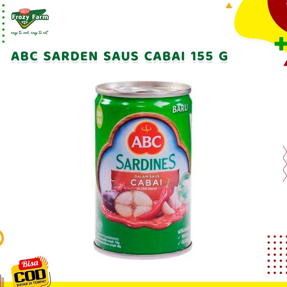 

ABC Sarden Saus Cabai 155 Gram