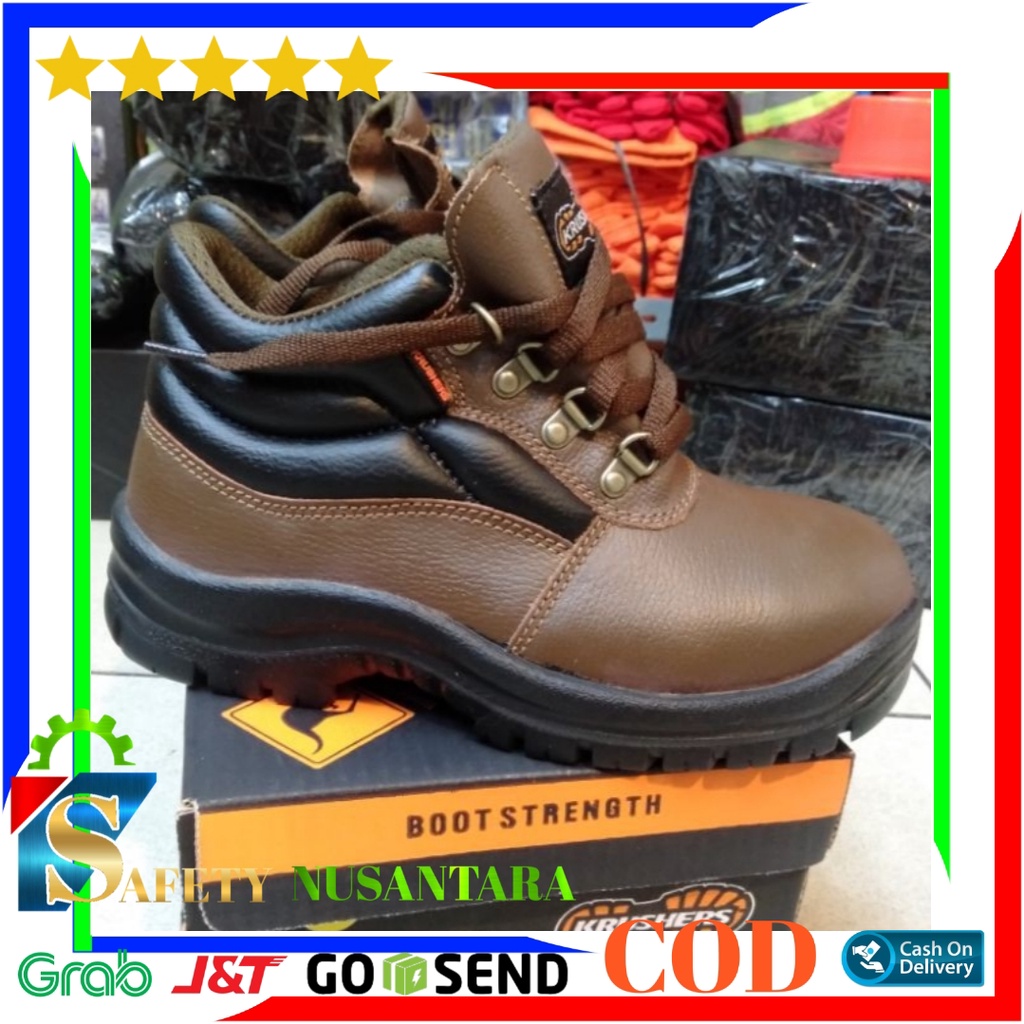 Jual Sepatu Safety Krushers Florida Brown Safety Shoes Krusher