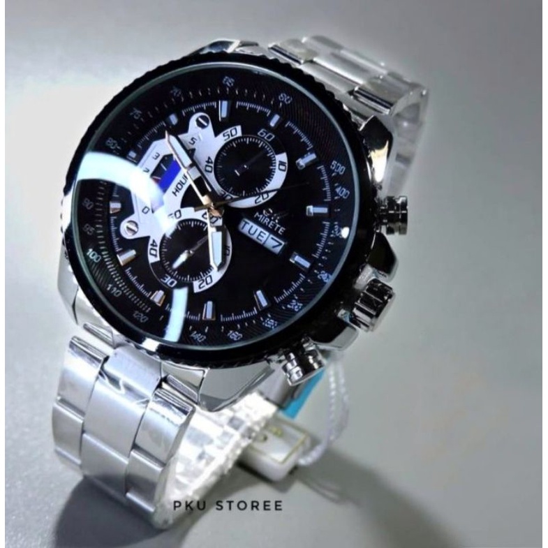 JAM TANGAN COWOK SPORTY MIRETE JAM PRIA RANTAI STAINLIS STEEL ORIGINAL_JAM TANGAN PRIA TAHAN AIR WATER RESISITANT_JAM TANGAN PRIA MIRETE ORIGINAL_RANTAI STAINLIS STEL MODEL TERBARU_JAM TANGAN TERLARIS DAN TERBARU JAM TANGAN IMPORT_JAM TANGAN KASUAL PRIA