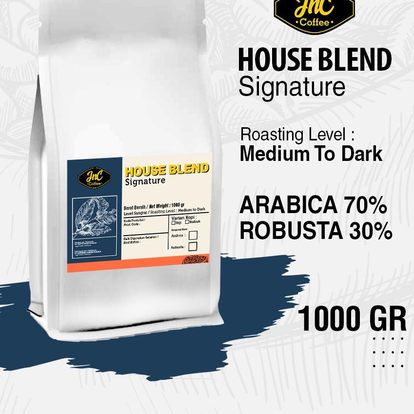 

Harga Murah.. House Blend JnC Signature 1 KG 70% Biji Kopi Arabika 30% Robusta