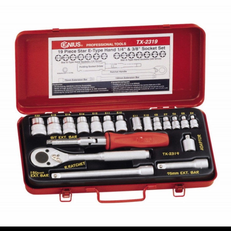 Socket Set SQ 1/4&quot; &amp; 3/8&quot;