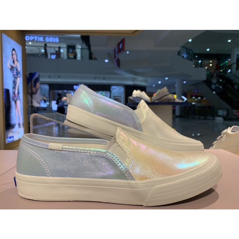 Sepatu Keds Double Decker Cream Multi