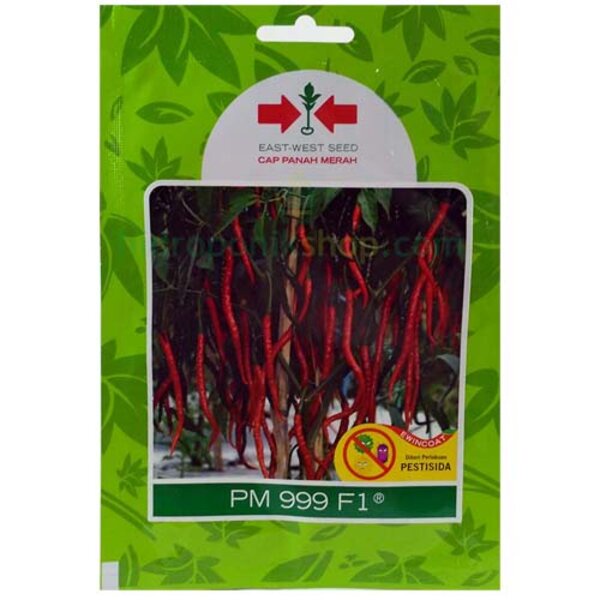Benih Bibit Cabe Keriting PM 999 F1 150 Biji Cabai Kriting Panah Merah