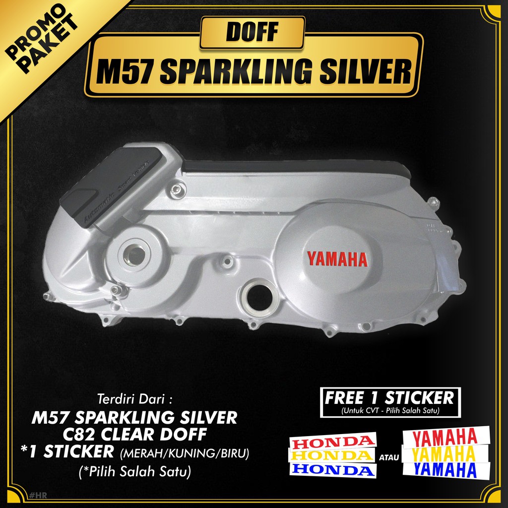 Paket CVT M57 Sparkling Silver + FREE Sticker CVT/Sapporo Ultimate/Cat Spray Semprot Aerosol Terbaik