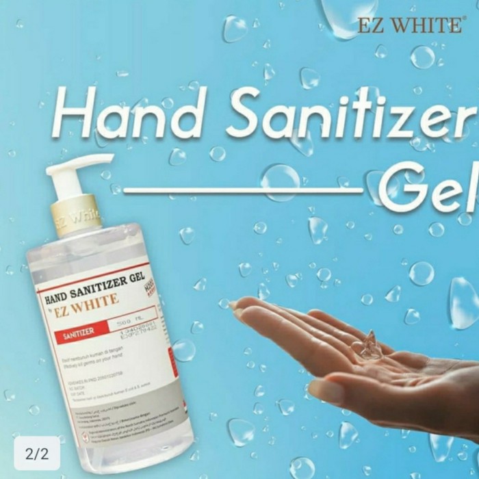 Ez White HAND SANITIZER 500 ml antiseptic gel harum murah tangan lembut