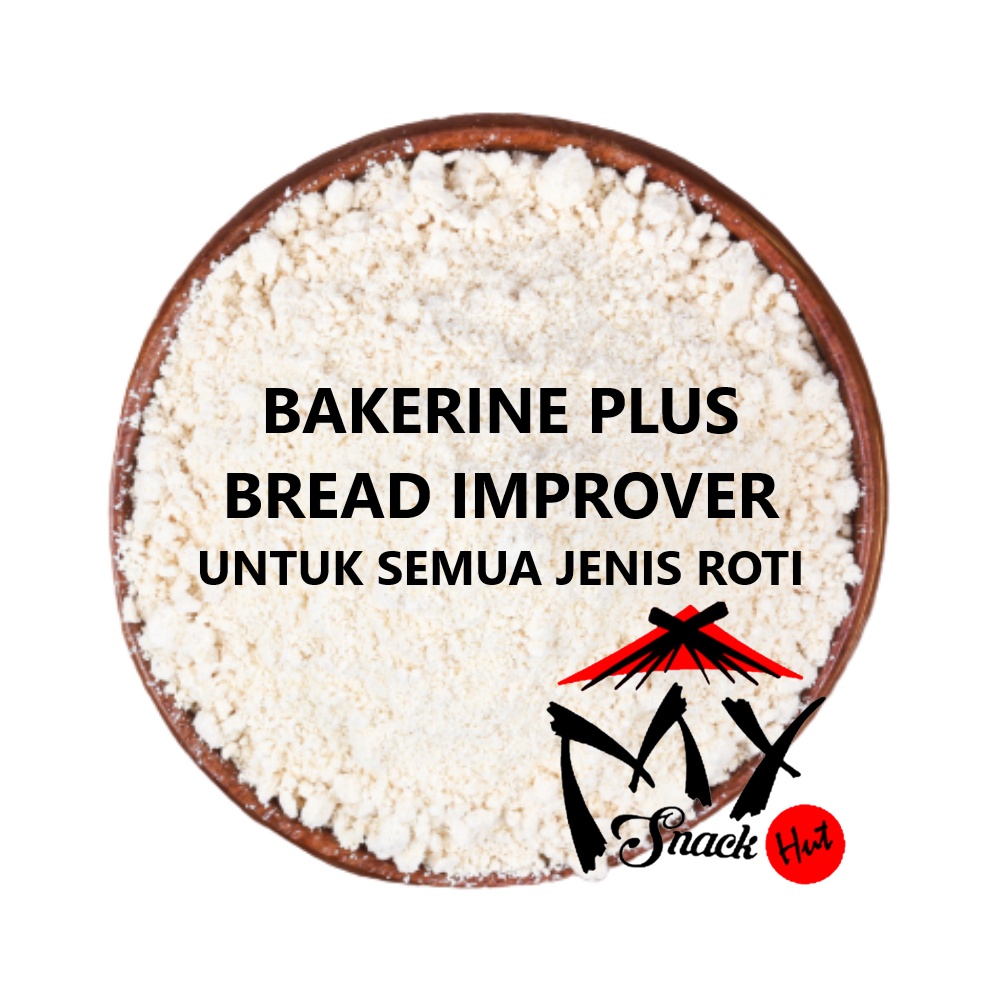 BAKERINE PLUS 50GR - BREAD IMPROVER MENINGKATKAN KEEMPUKAN DAN VOLUME ROTI PELEMBUT PENGHALUS SERAT HALAL MUI