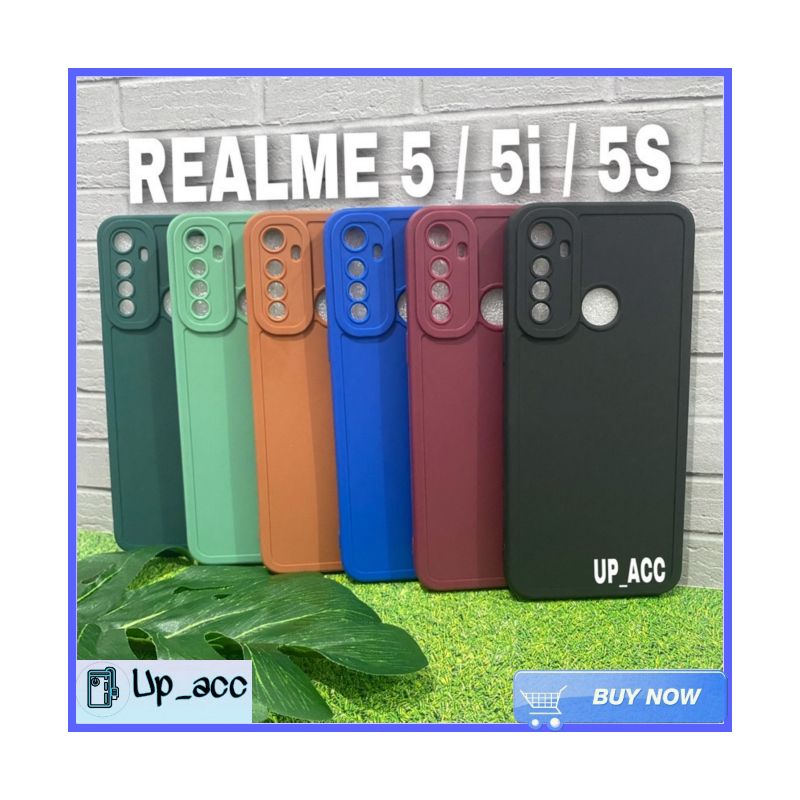 REALME 5 5i 5S Case Pro Camera Protect / Case Candy Makaron TPU lens Protector Kamera / Casing Hp