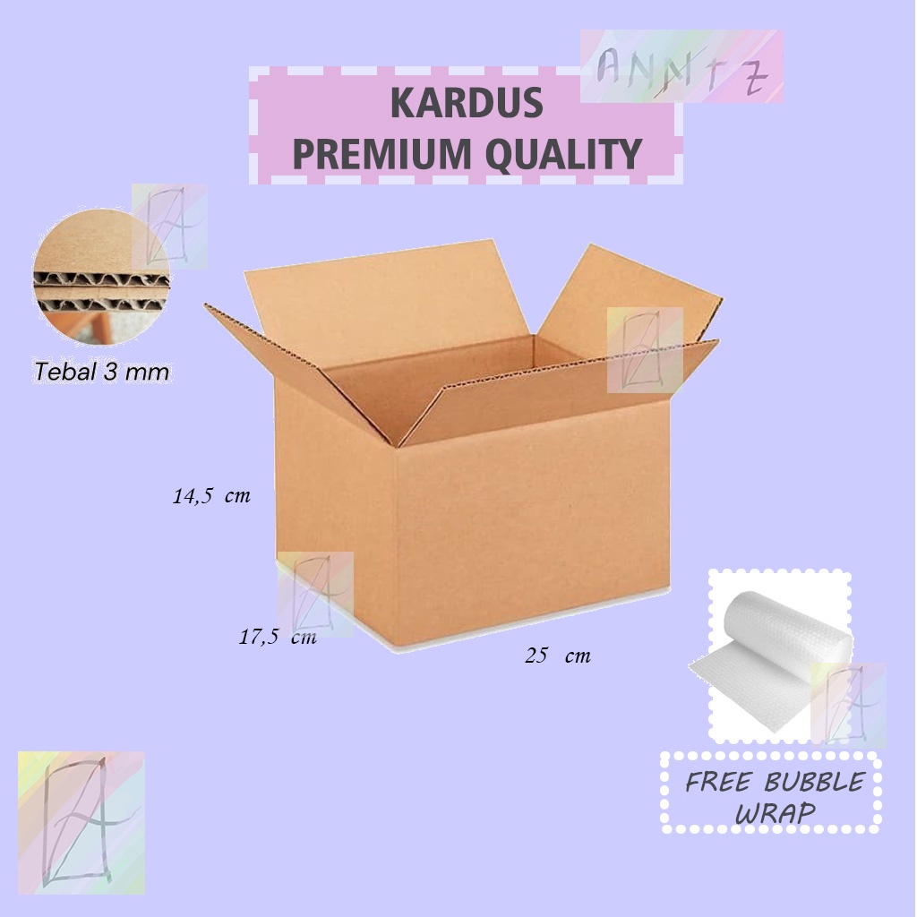 

Kardus Packing Premium Quality + FREE Extra Bubble Wrap