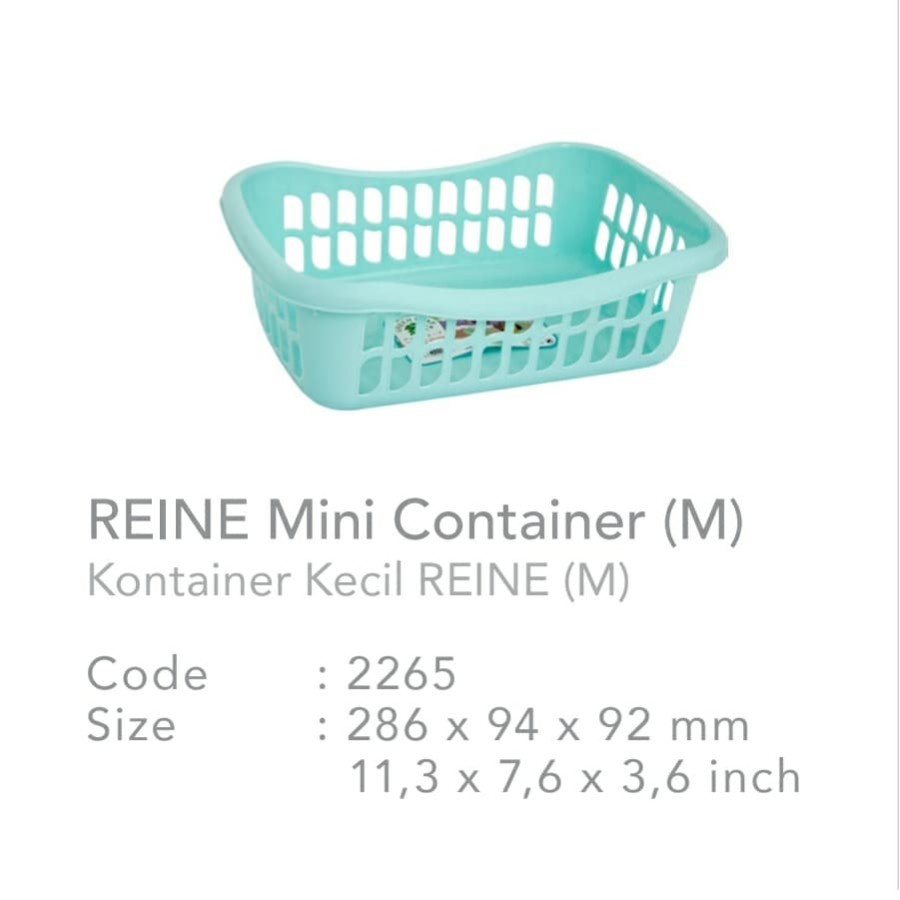 GREEN LEAF Keranjang Container Reine 2265 M Kotak Box Serba Guna Plastik