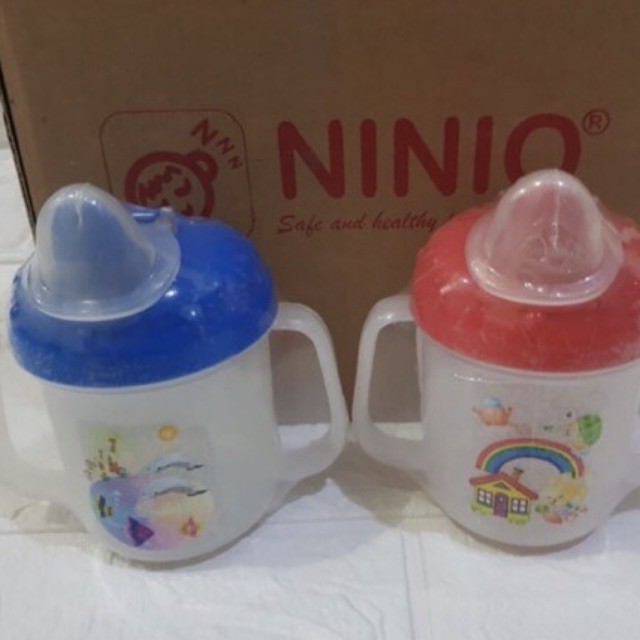 Ninio Non Spill Mushroom Training Cup - Gelas Minum Bayi Anti Tumpah