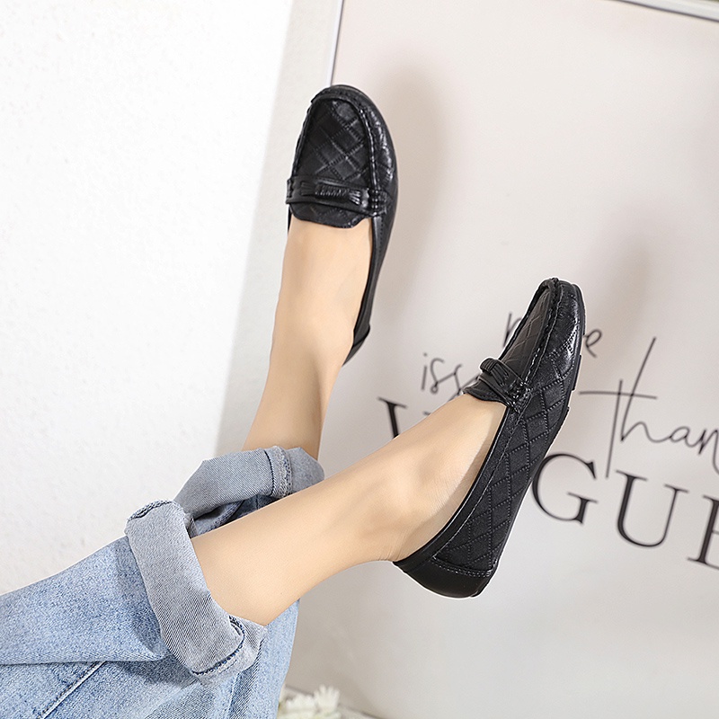 ELLORA EZ-2650 Sepatu Flat Wanita Loafers Kerja Import