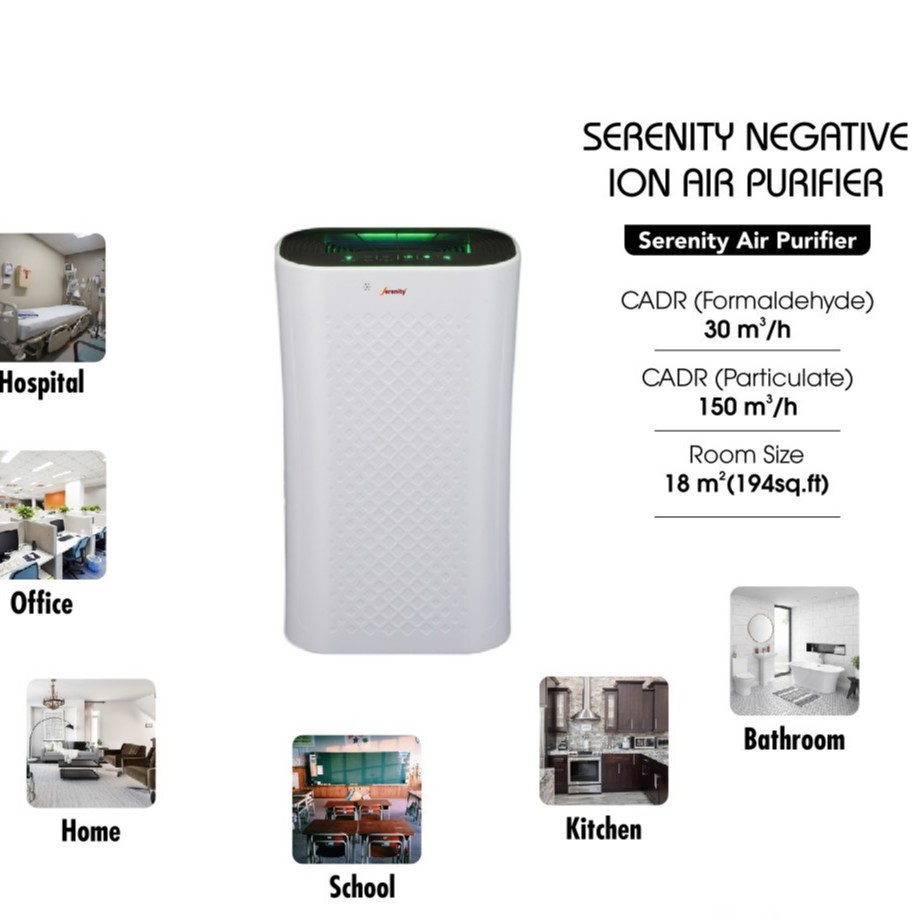 Serenity Negative ION Air Purifier AP-8000 - Pembersih Udara