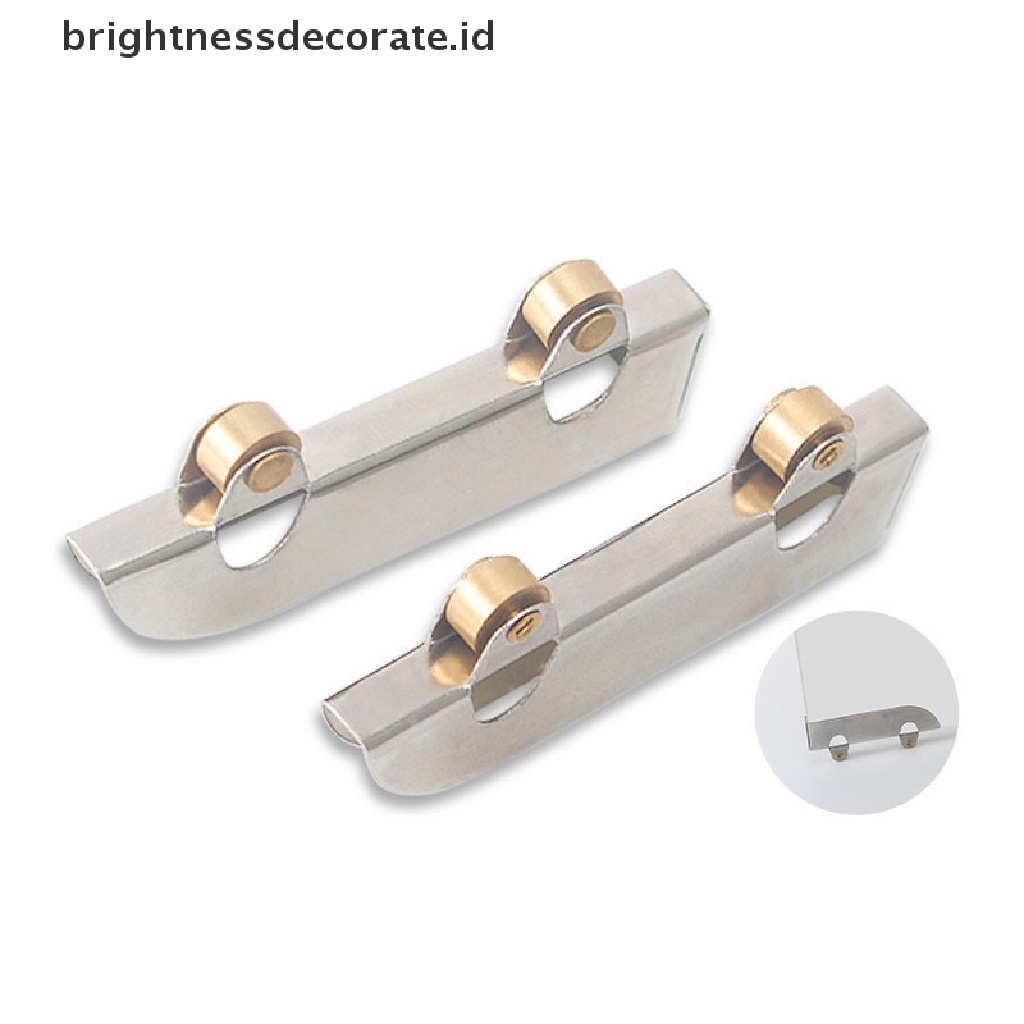 4pcs Roda Pintu Geser Bahan Stainless Steel Ukuran 5mm