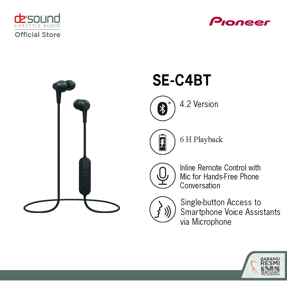 DPS_Pioneer Bluetooth Earphone SE-C4BT