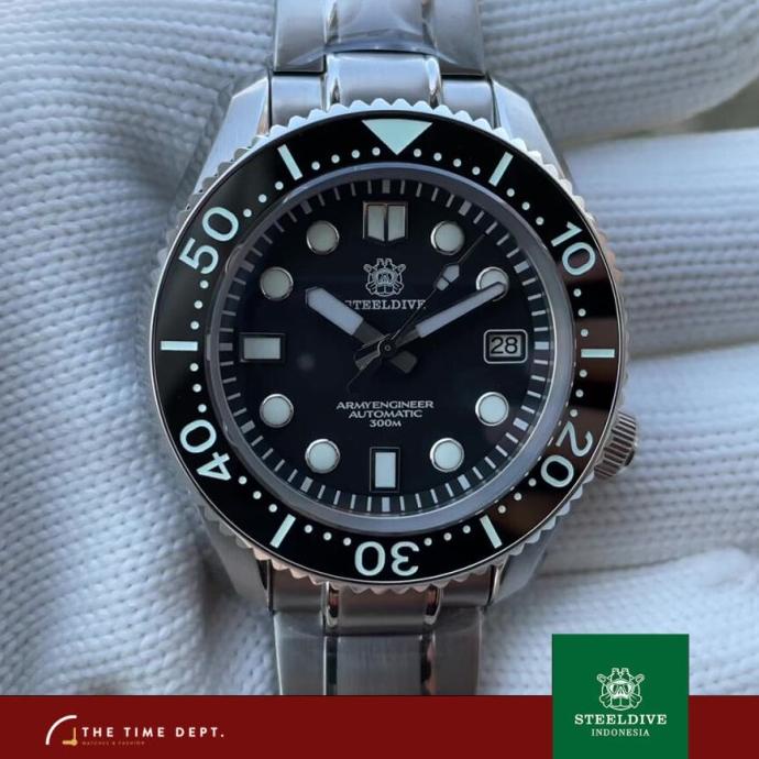 Seiko MM 300 Monobloc Homage STEELDIVE SD1968 300m Jam Otomatis NH35