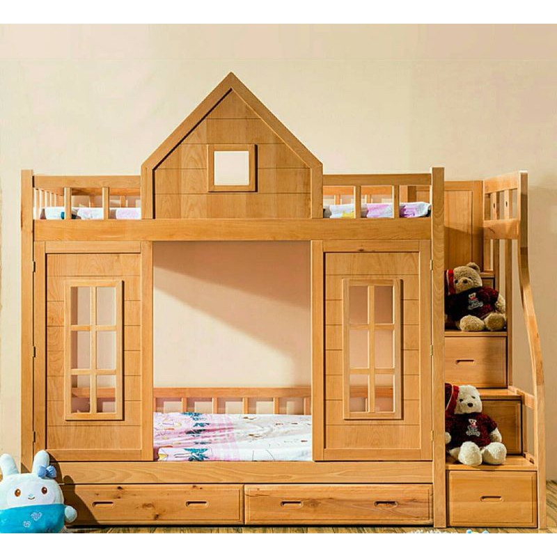 tempat tidur tingkat anak || karakter