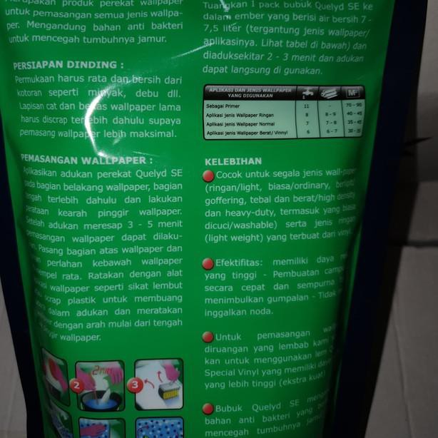 QUELYD Bostik lem wallpaper wall paper lem tembok