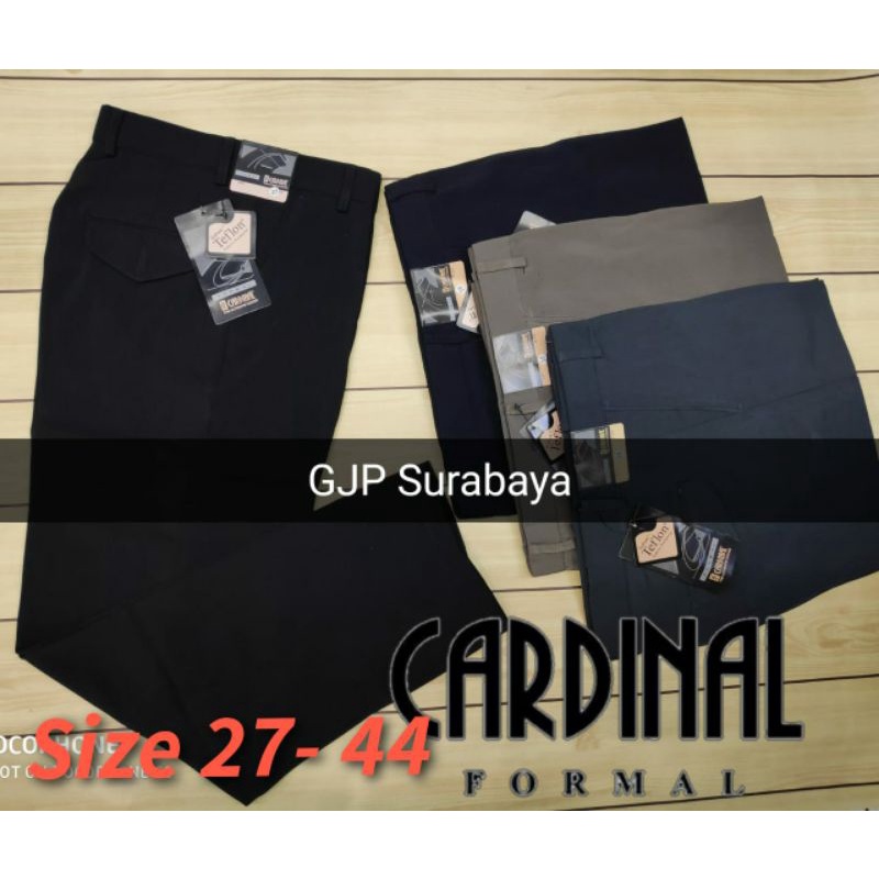 celana kerja pria kantor formal jumbo size 27- 44