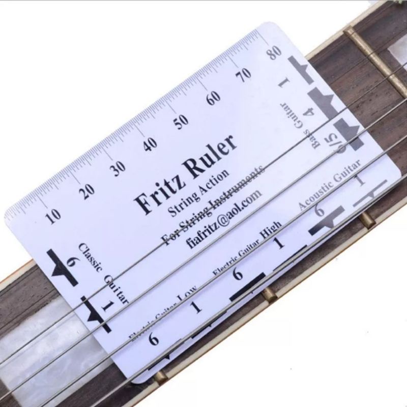 Fritz Ruler Guitar String Action Gauge Penggaris Gitar