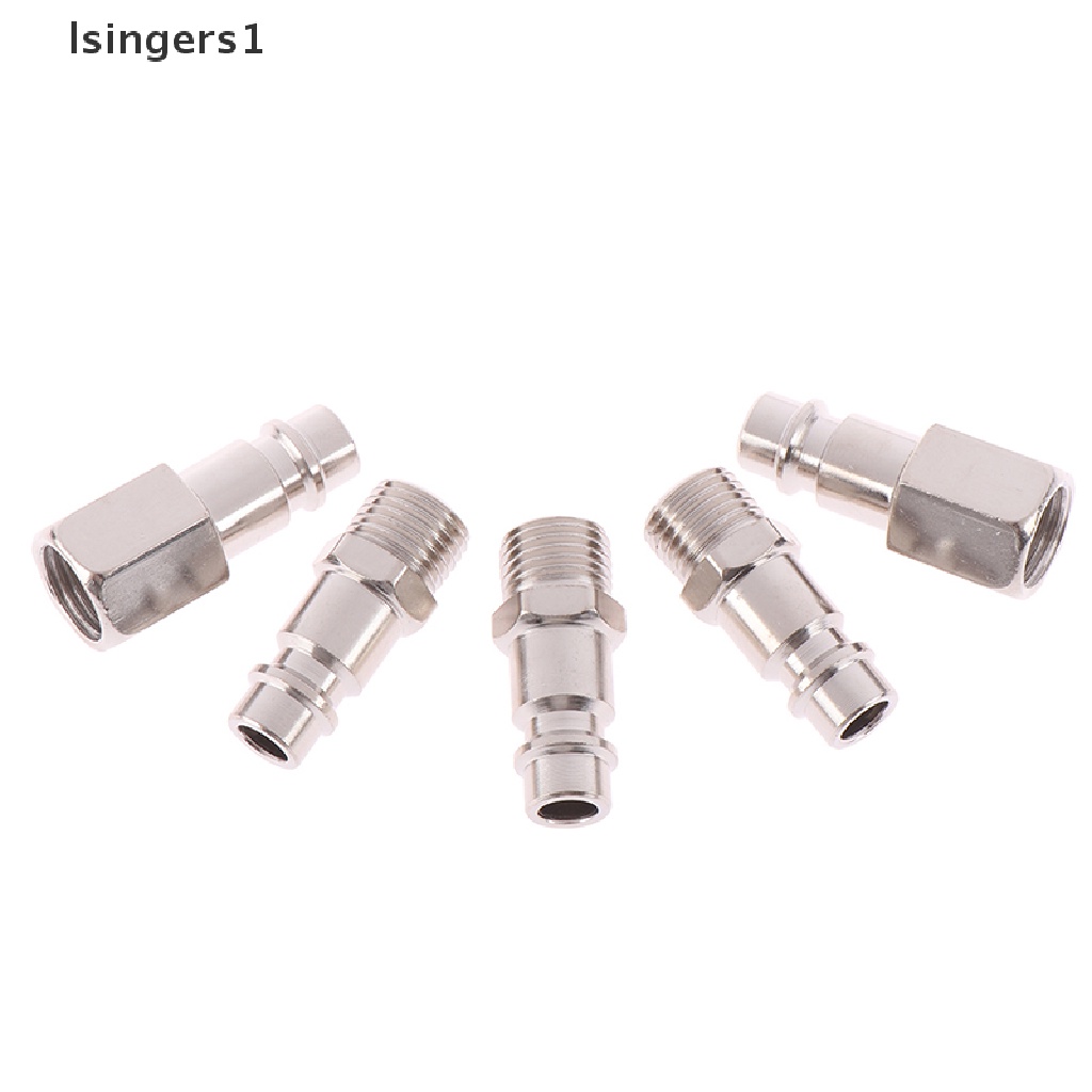 (lsingers1) 5pcs Konektor Kompresor Udara 1 / 4 &quot;bsp femal / male quick release