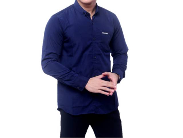 Kemeja Polos Pria Katun Kerja Kantor Formal Lengan Panjang / kemejapria/ kemejakerja/