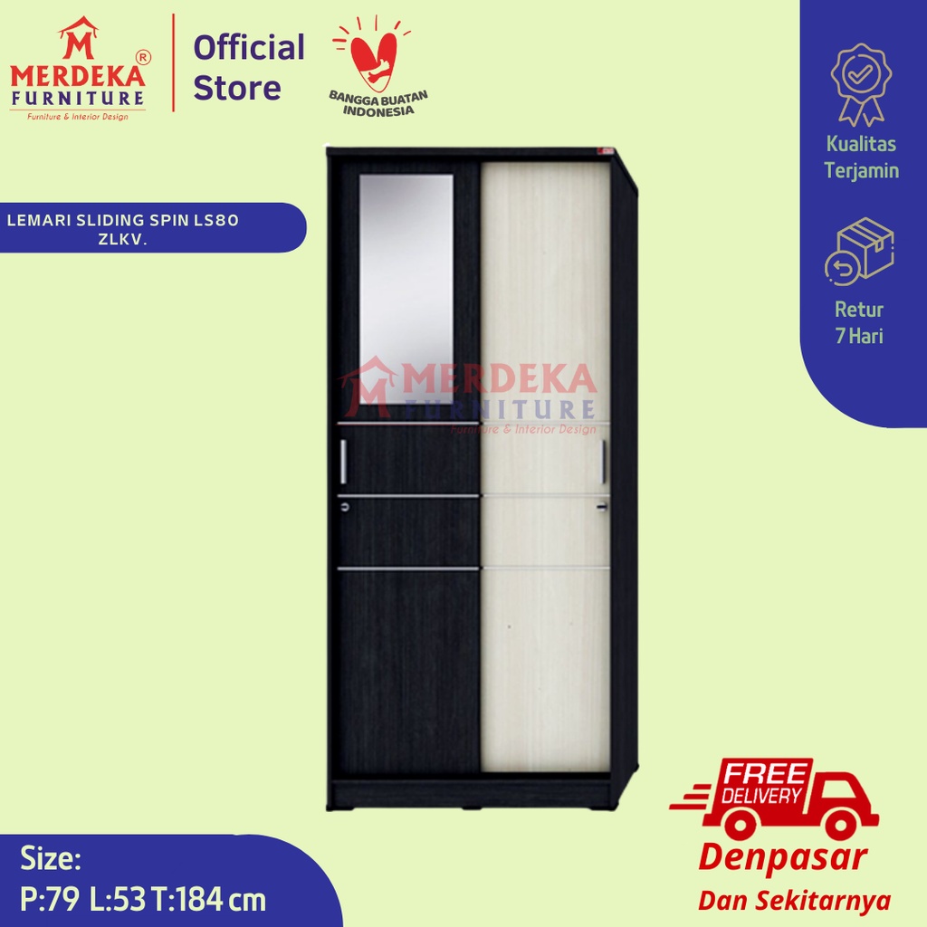 Lemari Pakaian Geser / Sliding SPIN SL 80