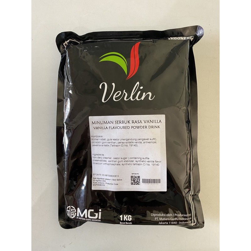 VERLIN rasa VANILA MURAH powder drink minuman bubuk (1kg)