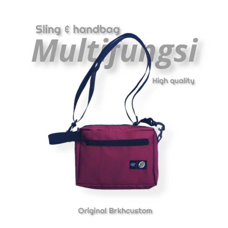 Handbag + slingbag grosir (multifungsi) | Tas selempang | waitsbag | pria dan wanita original