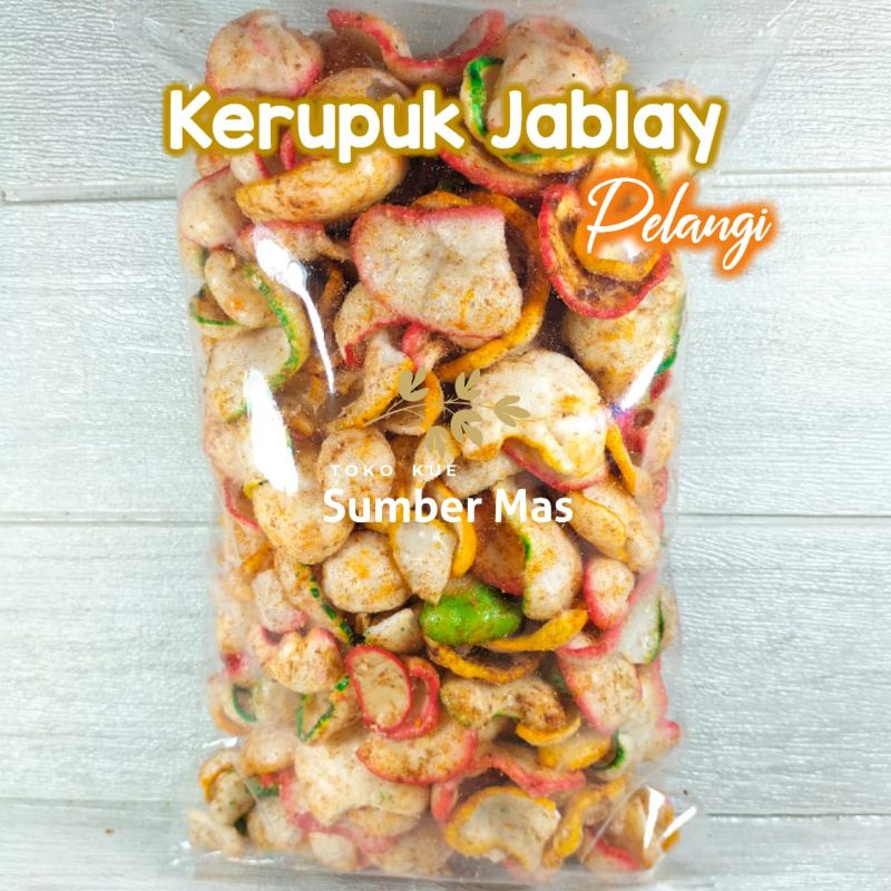 KERUPUK JABLAY pelangi berat 250 gr