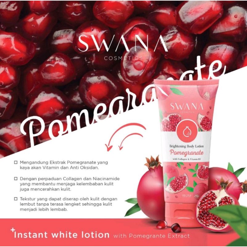 Swana Brightening Body Lotion 100mL BPOM by Hanasui