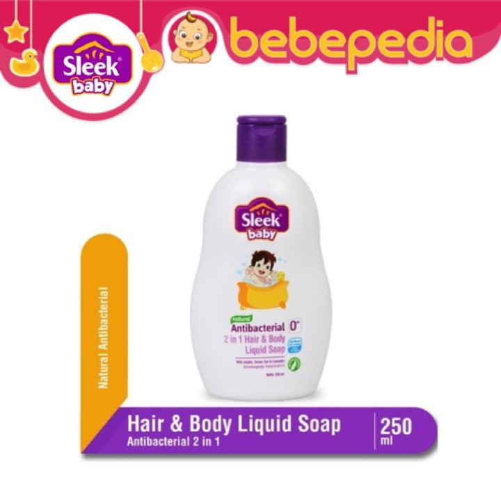 Sleek Baby 2 in 1 Hair &amp; Body Liquid Wash Botol 250ml