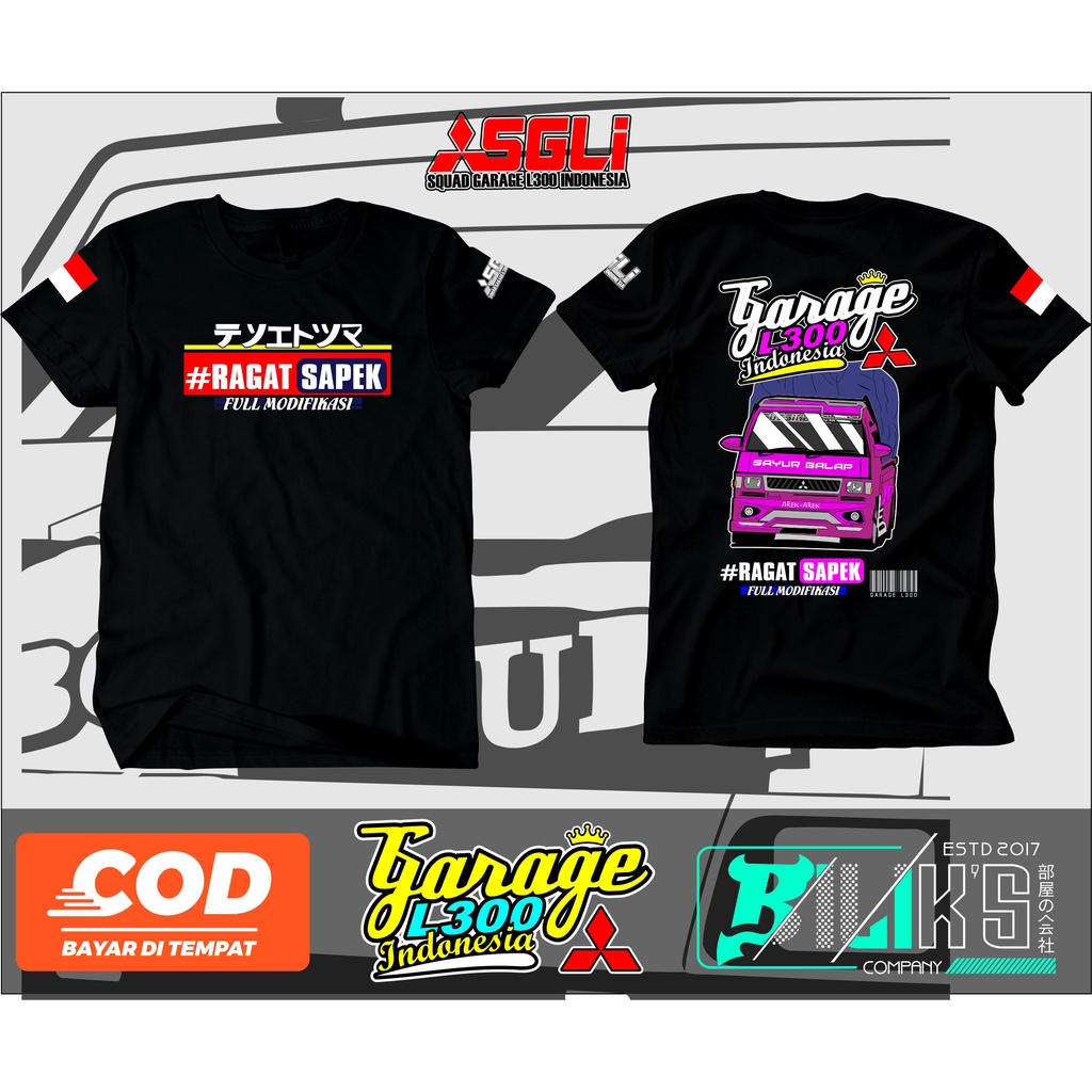 Cod Kaos Sgli Pickup L300 Garage Size S-Xxl