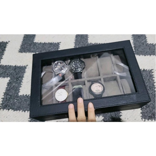 Kotak Tempat Jam Tangan Isi 12 Box Jam Watch Box