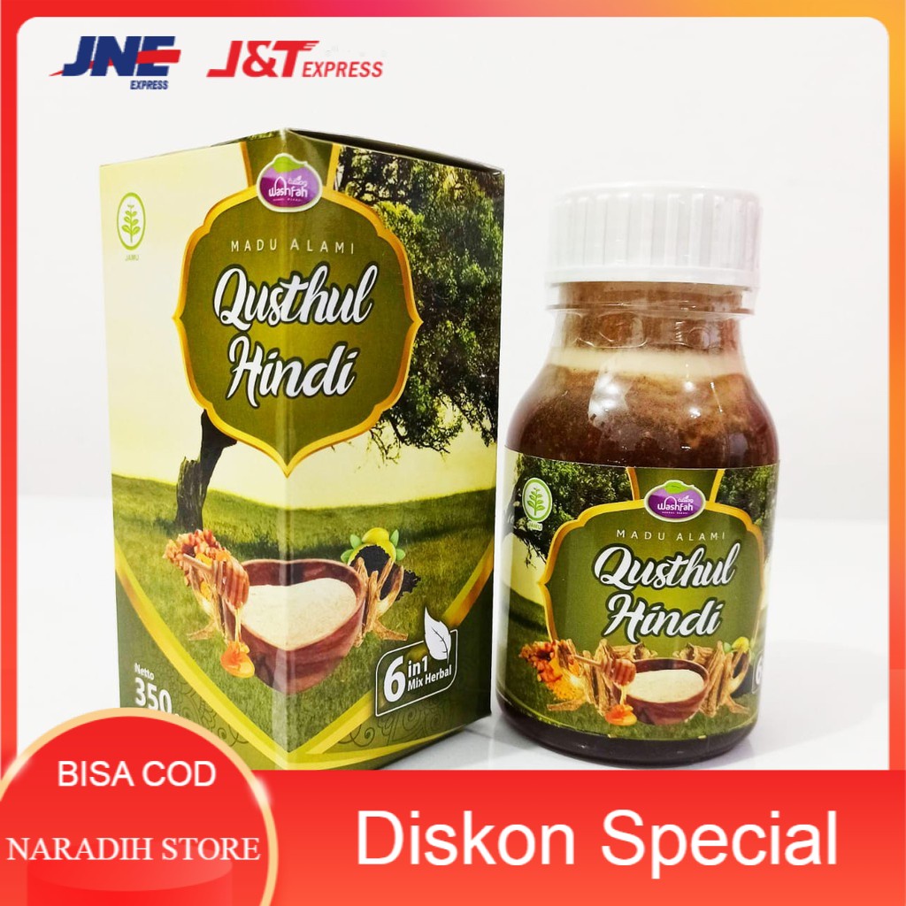 Madu Alami Qusthul Hindi 6 in 1 Mix Herbal 350 gr qusthul hindi / qusthul hindi original / qusthul