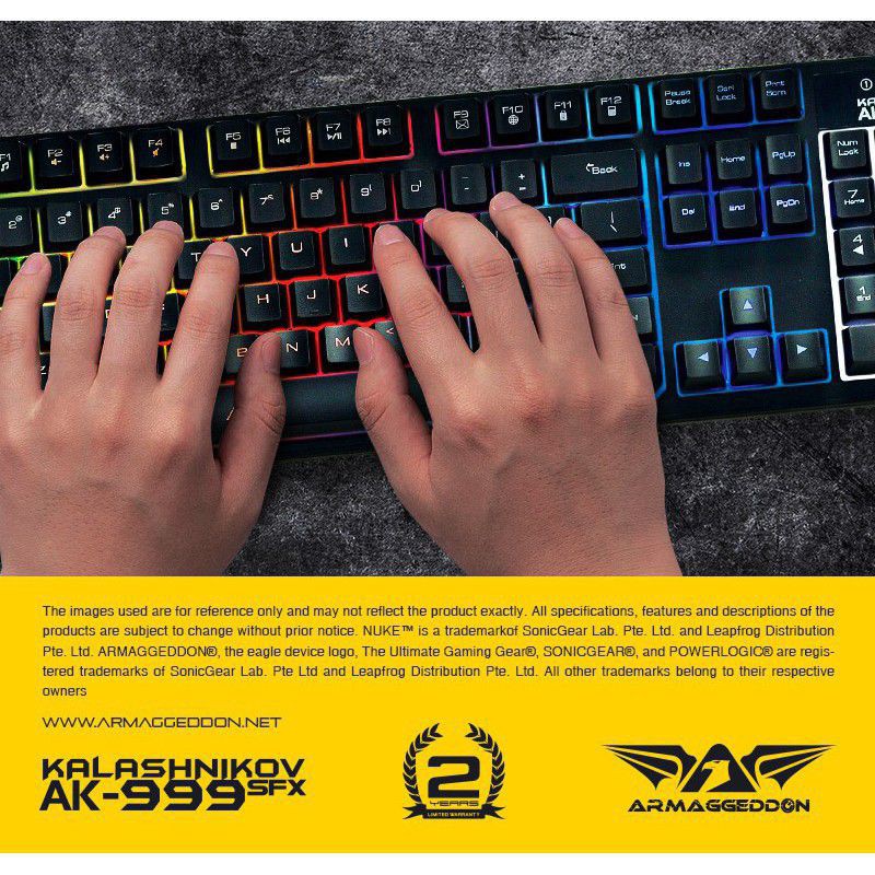 Armaggeddon AK-999 SFX - The ultimate Gaming Keyboard terbaik