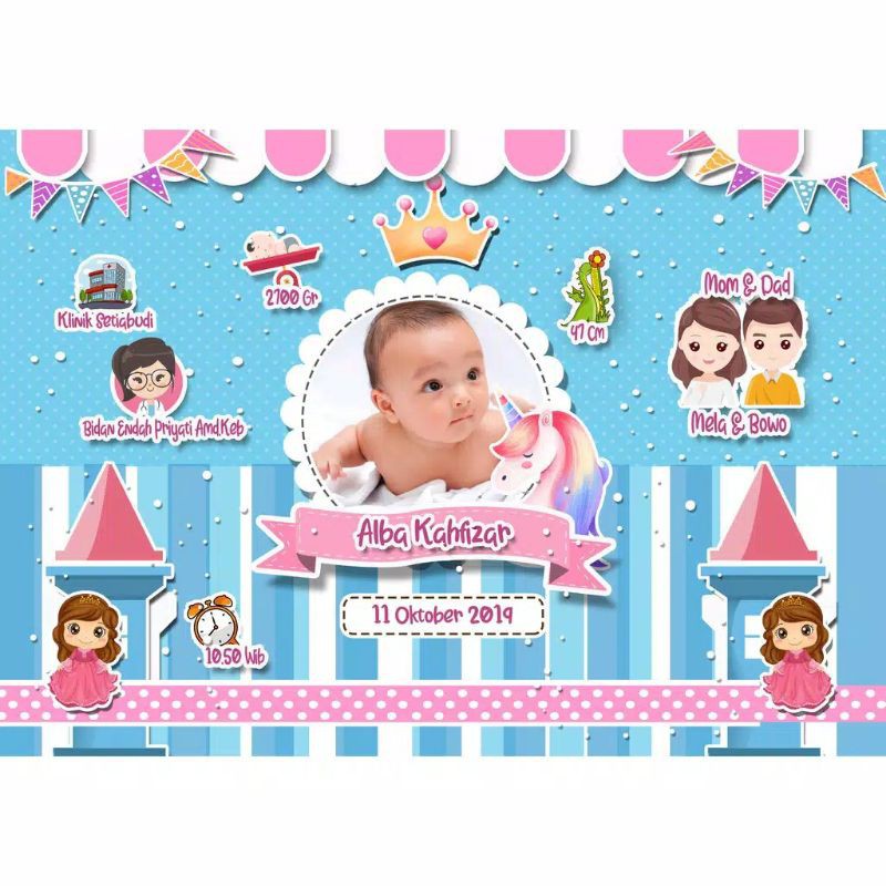Biodata Kelahiran bayi 3D